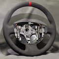 Volant Renault Megane 2 RS alcantara - surpiqûres rouges et centreur rouge