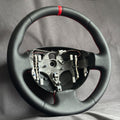 Volant Renault Megane 2 RS cuir et cuir perforé - surpiqûres rouges et centreur rouge